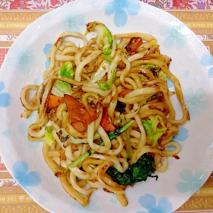 アミエビ焼きうどん